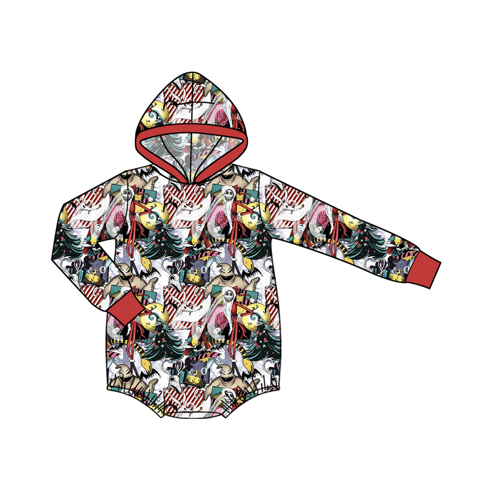 7.30 Preorder Baby Boys halloween Long Sleeve Hoodie Bubble Romper