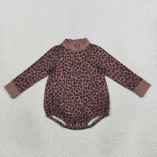 Sibling Bayb BOys Girls Long Sl eeve Camo Mock Neck Long Sleeve Romper