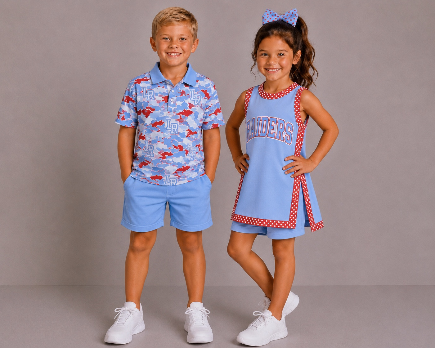 (Custom Design Preorder MOQ 5) Teams Lumberton Raiders Camo Print Boys Girls & Man Clothes Family Matching Wear