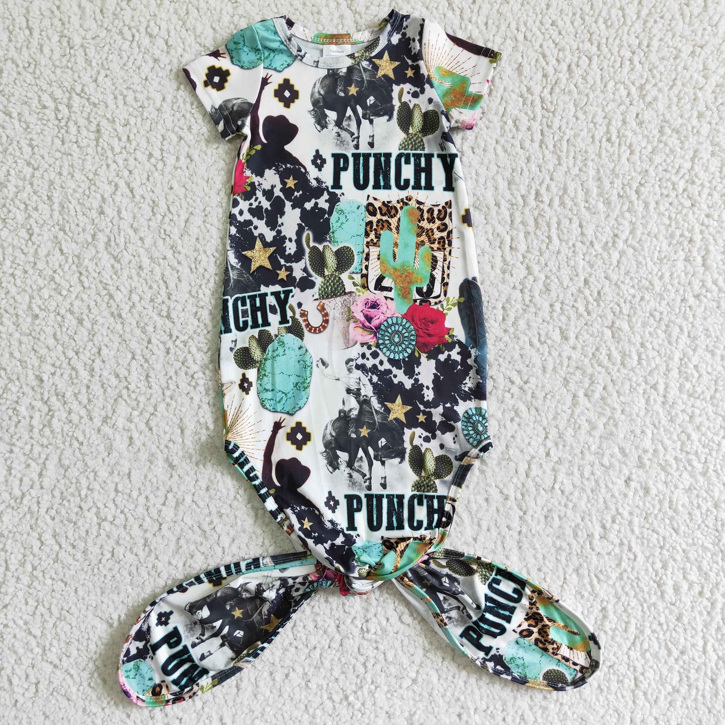 New born baby gown pajamas NB0008