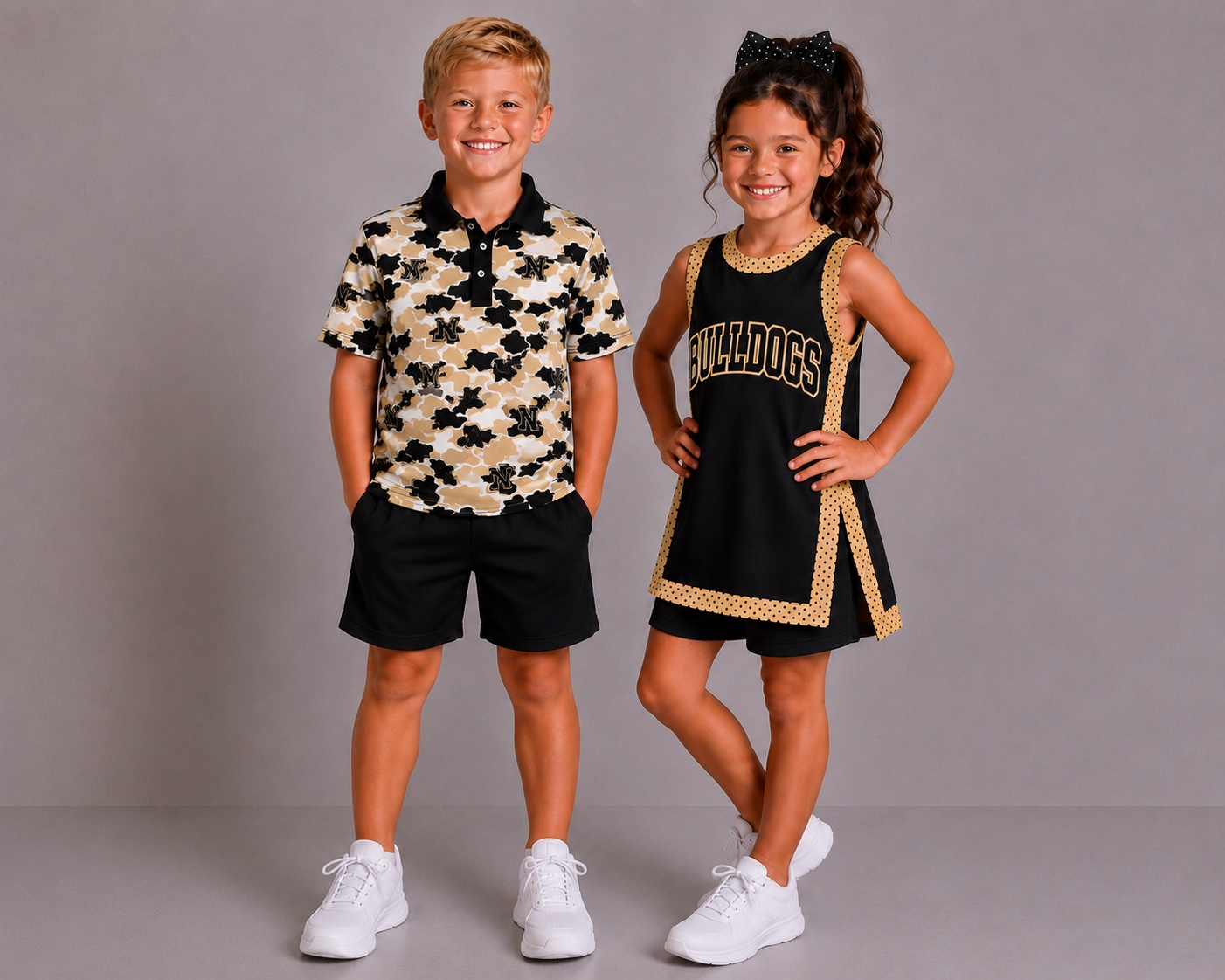 (Custom Design Preorder MOQ 5) Teams Nederland Bulldogs Camo Print Boys Girls & Man Clothes Family Matching Wear