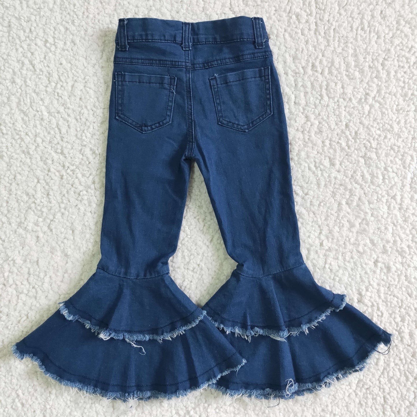 Washed Blue Bell bottom jeans P0003