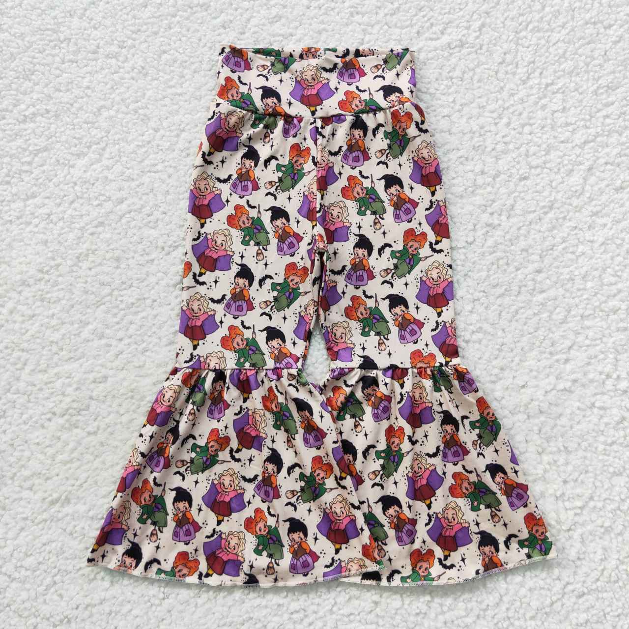 P0256 Witch Baby Girls Halloween Bell Bottom Pants