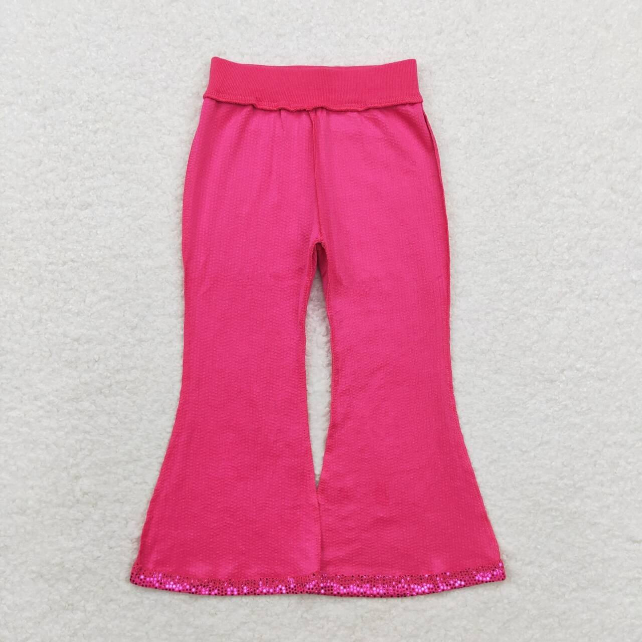 P0499 Hot Pink Baby Girls Sequins Pants