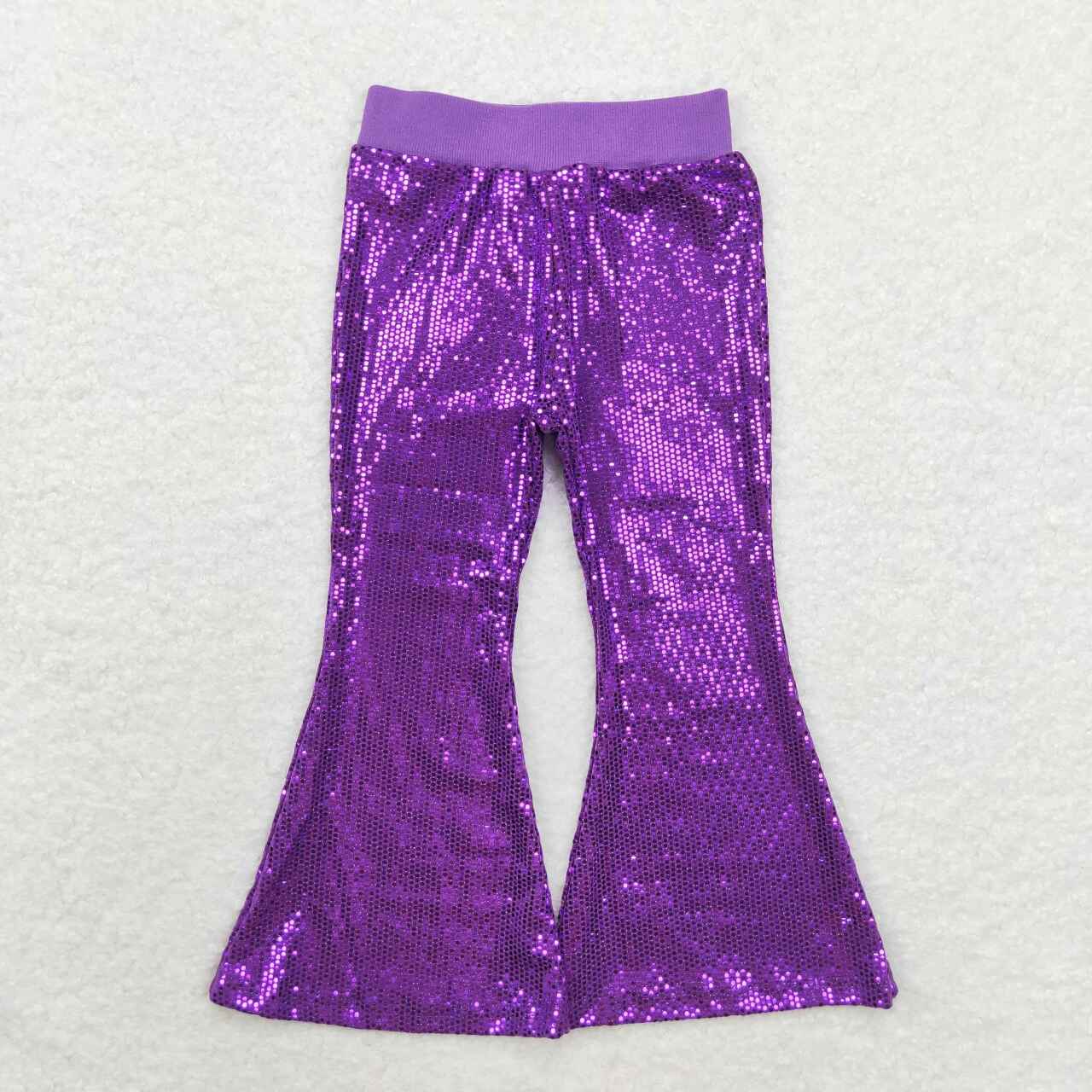 P0500 Purple Baby Girls Sequins Pants