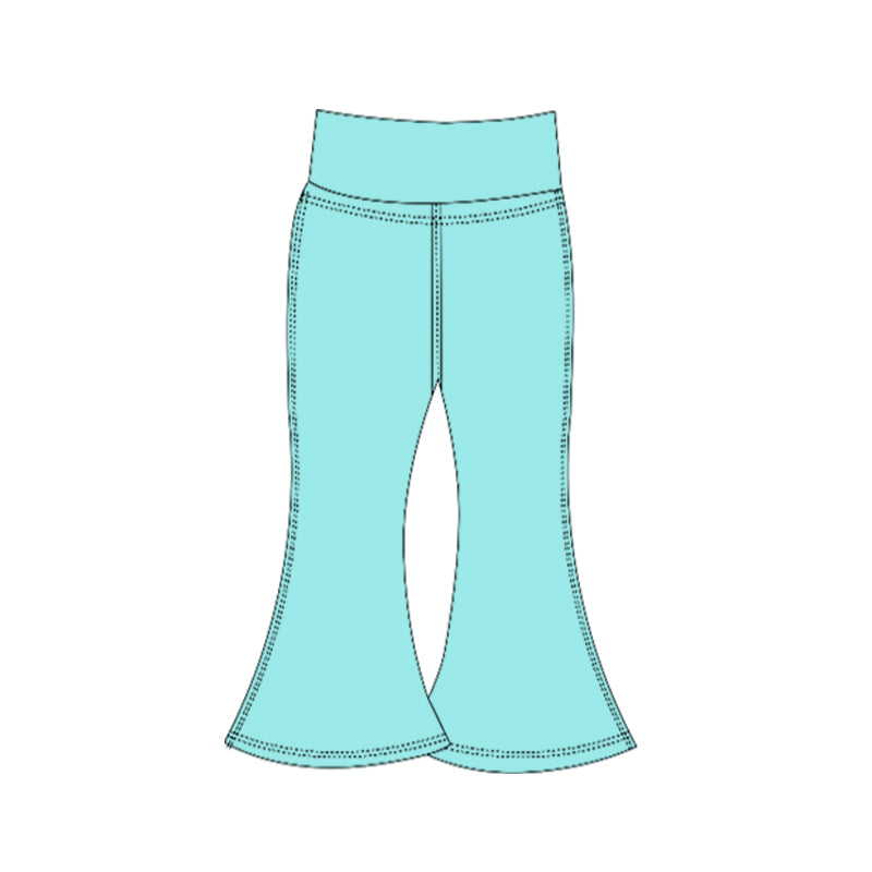 7.29 Preorder Kids Mint Green Active Bell Bottom Pants