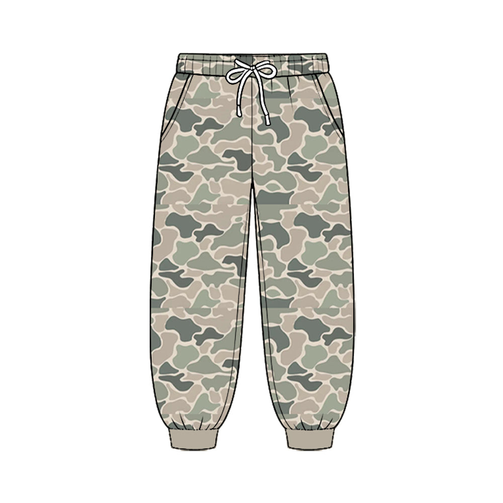 8.25 Preorder Grey Green Camo Pocket Jogger Pants