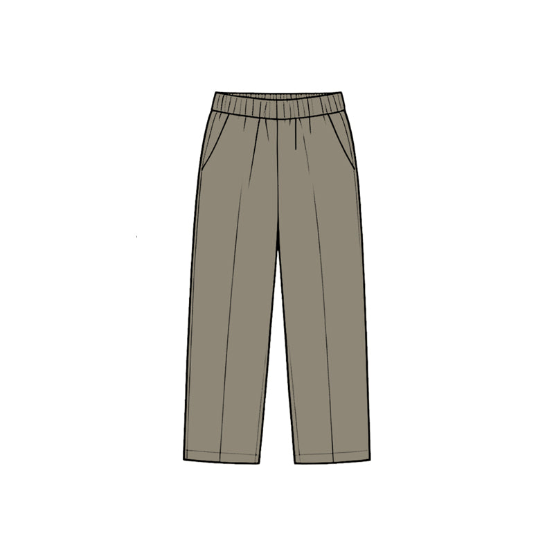 8.28 P1221 Preorder Dark Grey Color Pockets Boys Bottom Straight Pants