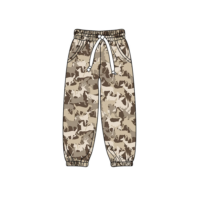 9.22 P1255 Preorder Kids Boys Camo Deer Pocket Jogger pants