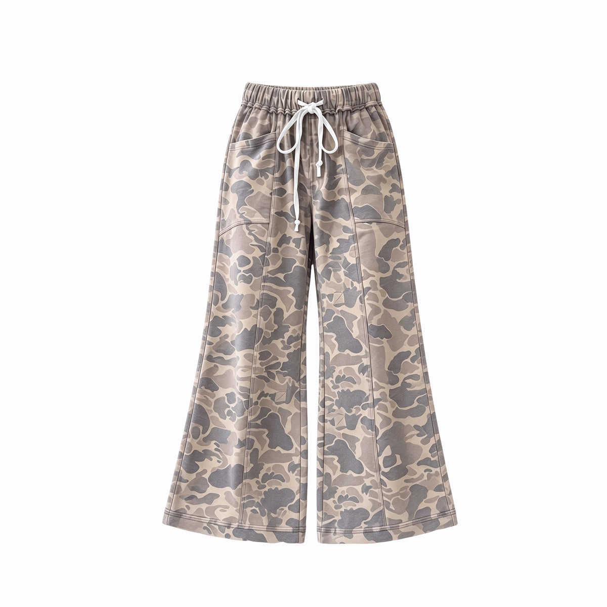 10.1 Preorder P1259 Kdis Girls Brown Camo Active Pants With Pocket