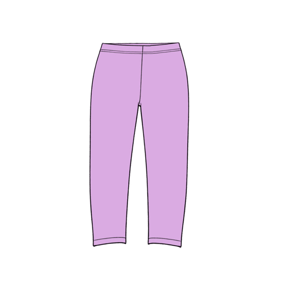 P1286 Preorder Kids Girls Purple Active Leggings