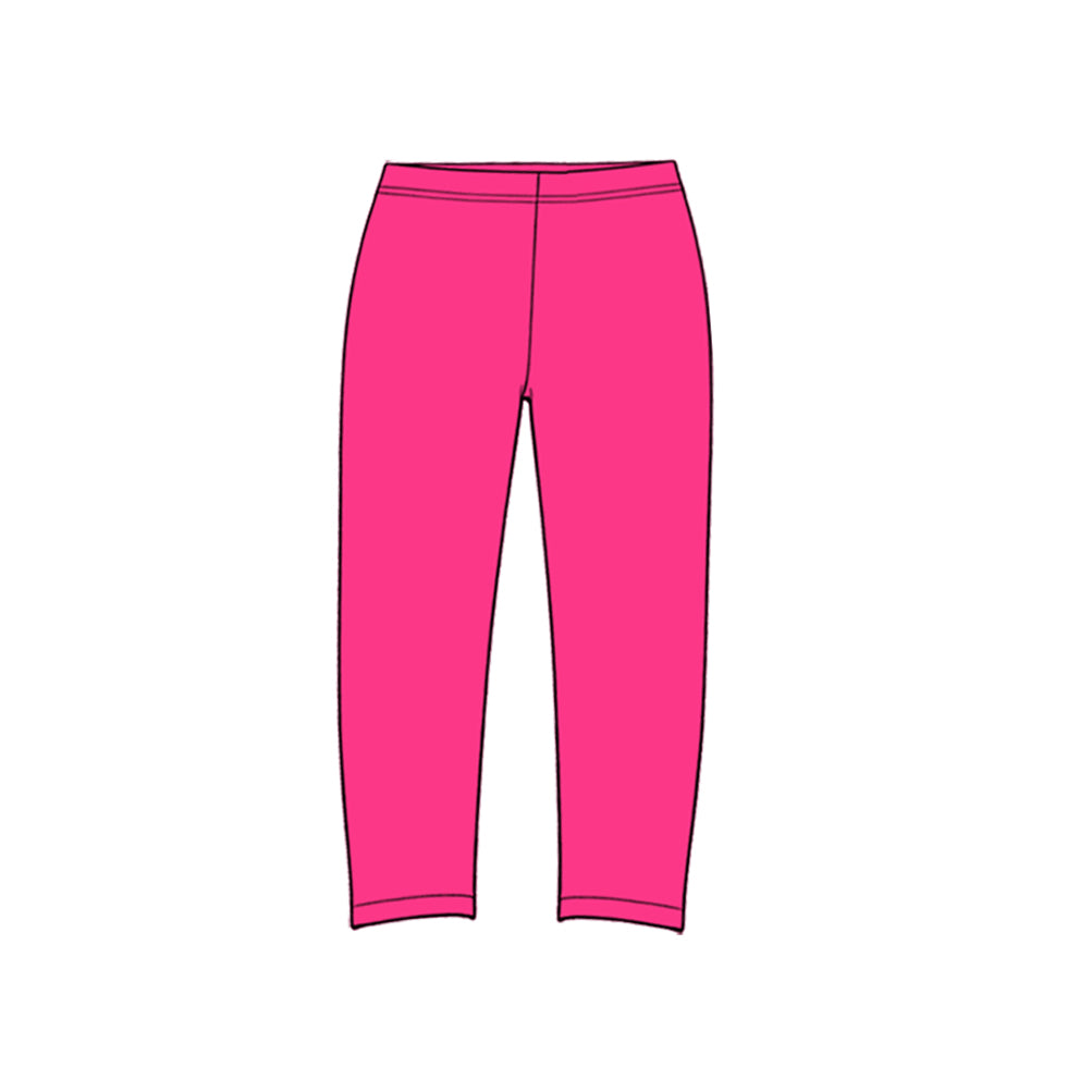 P1287 Preorder Kids Girls Hot Pink Active Leggings