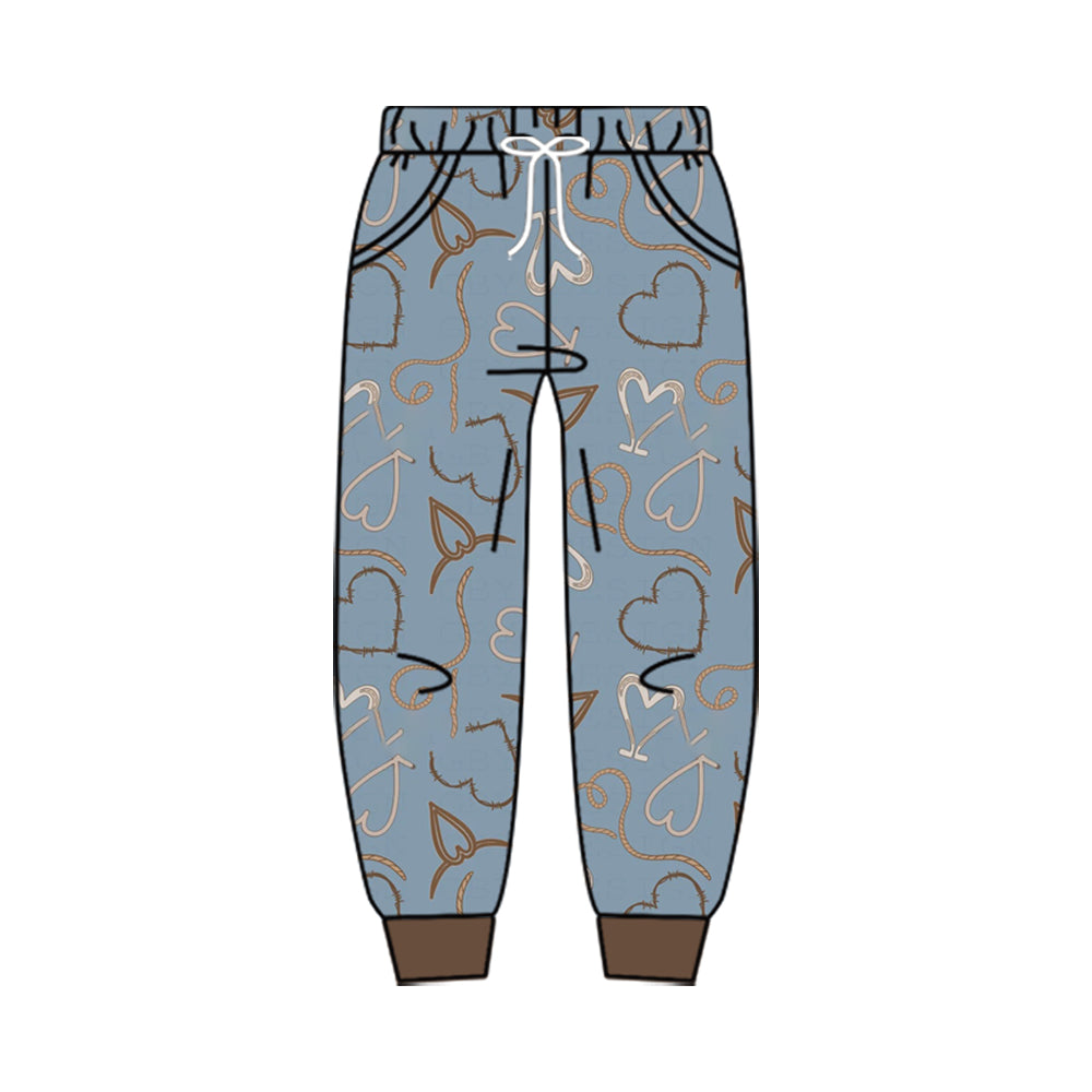 10.17 P1292 Preorder Kids Boys Weastern Heart Jogger