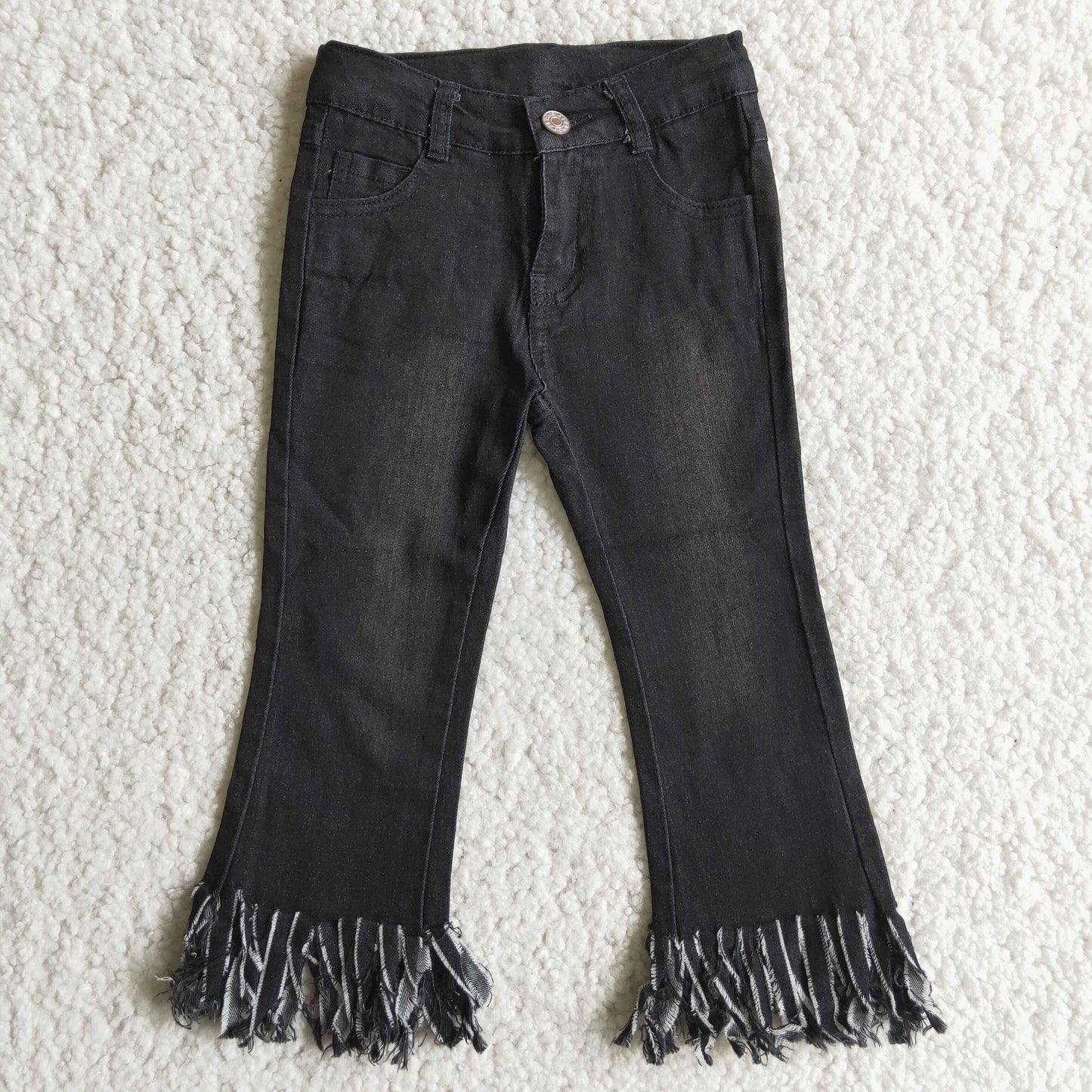 BLACK tassel jeans D4-30