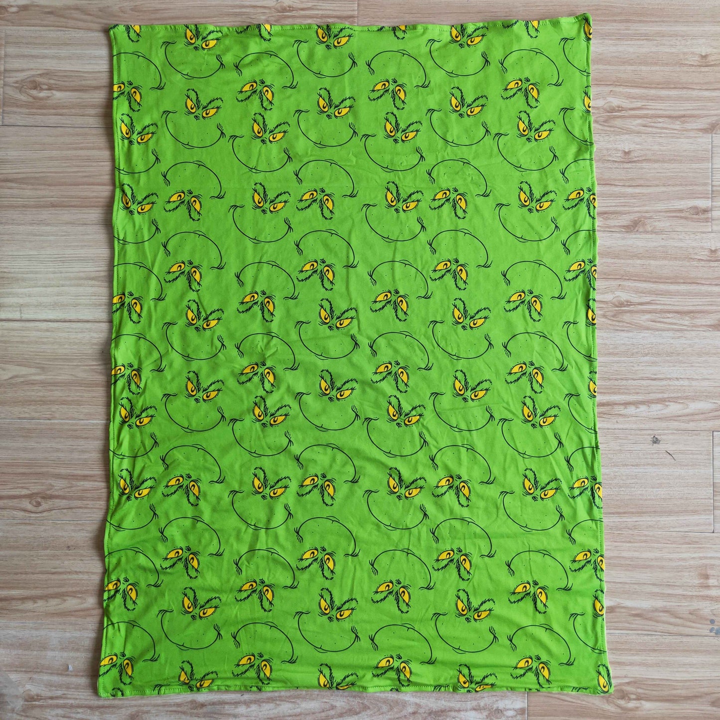 Green Frog Smiling Print Baby Christmas Blanket