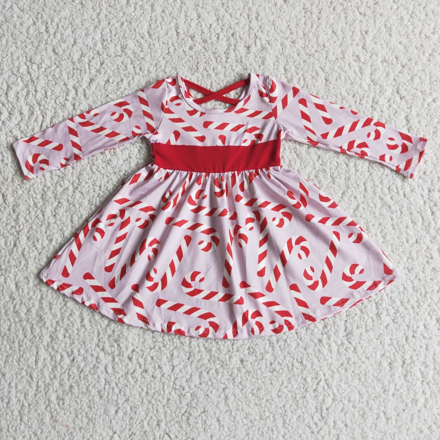 (Promotion) Long sleeve knee length Christmas dress 6 A12-18