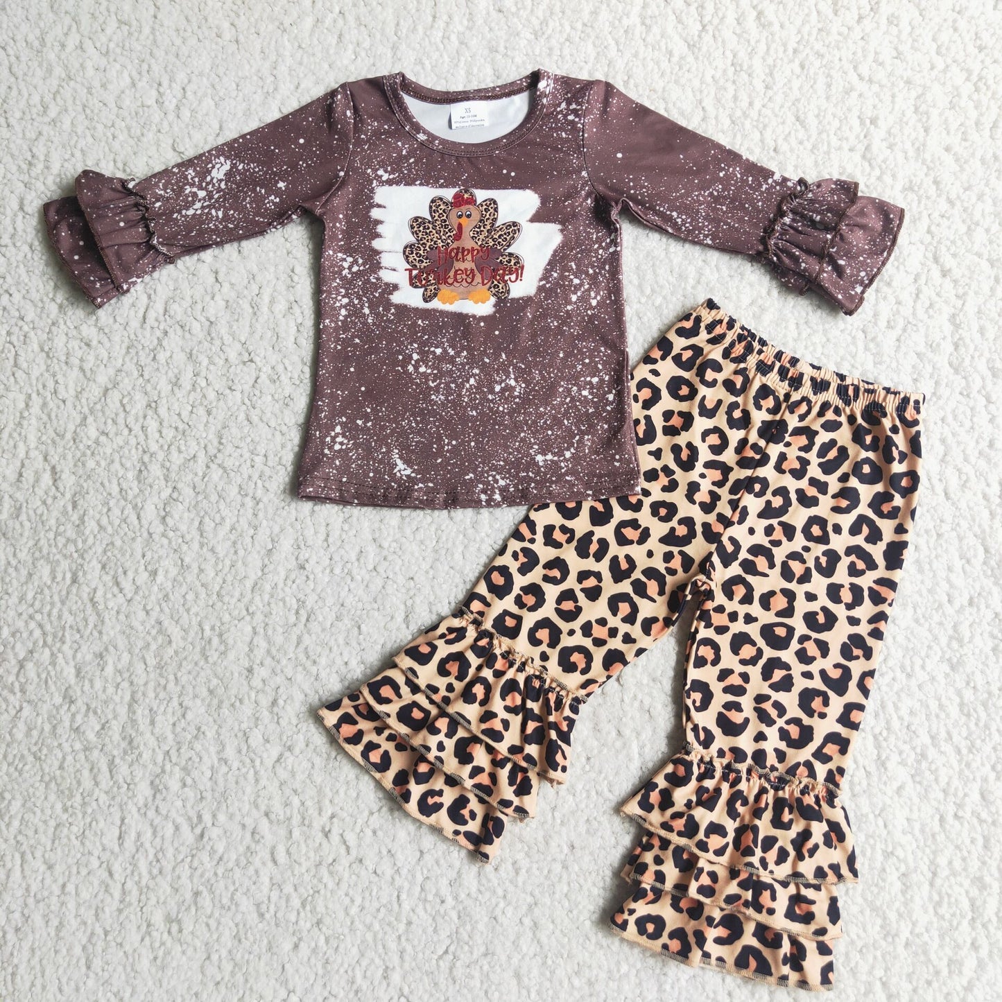 Long sleeve ruffles pants Thanksgiving outfits 6 C9-40