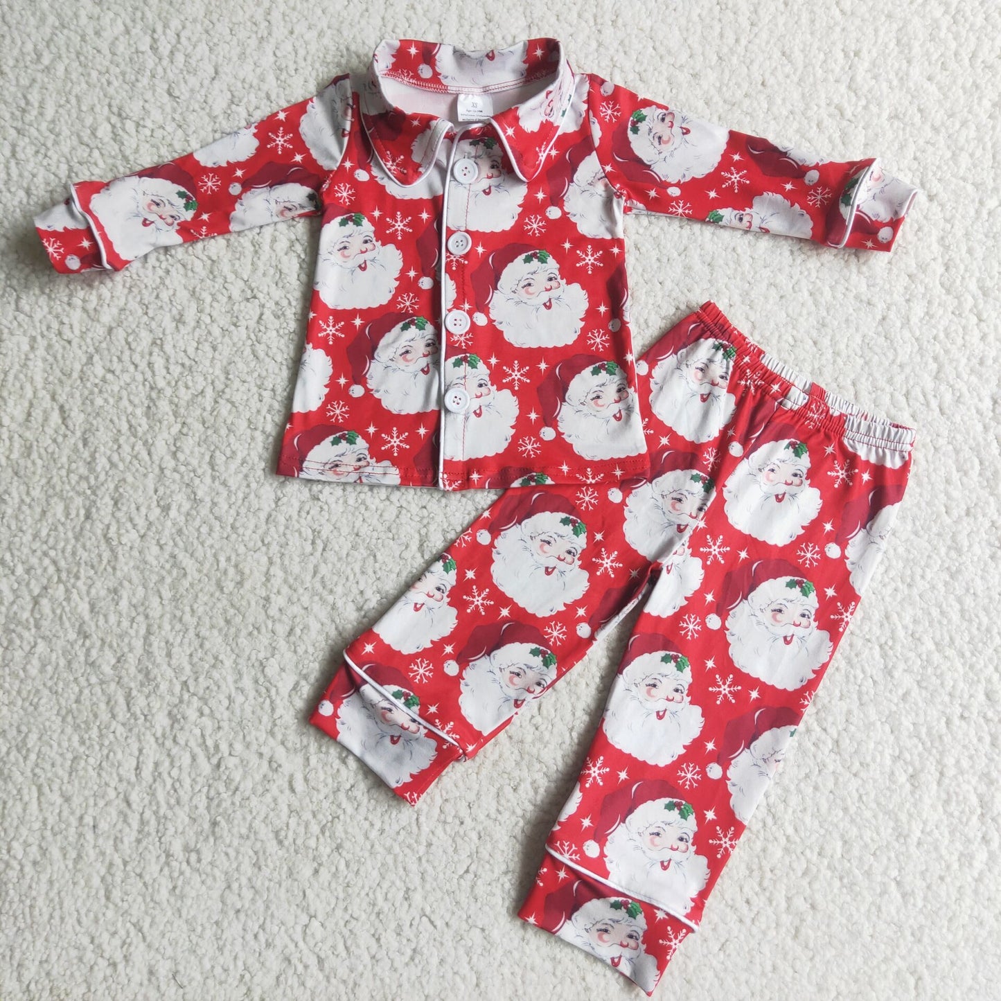 Boys long sleeve Christmas pajamas 6 C7-24