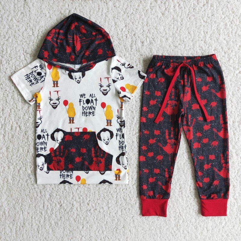 (Promotion) Boy's Halloween hooded outfits E2-18