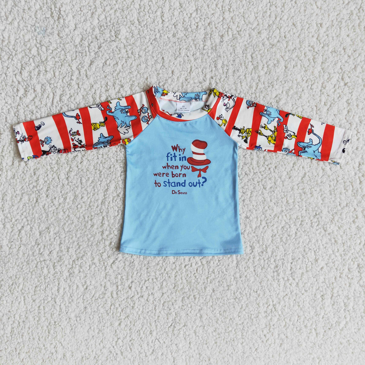 Dr.Reading Print Boys Long sleeve Tee shirts top 6 A28-3