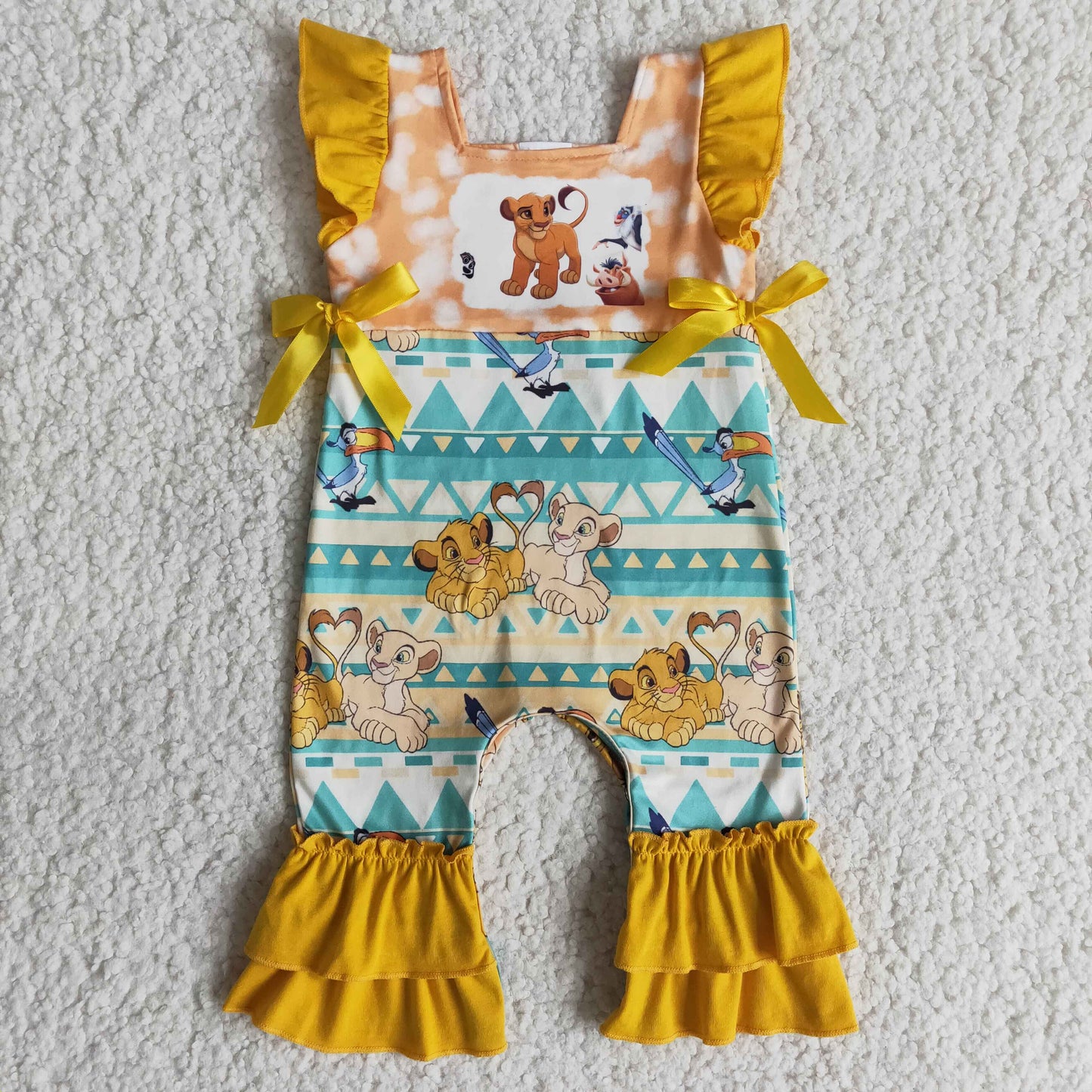 Baby girls cartoon LION romper B15-10