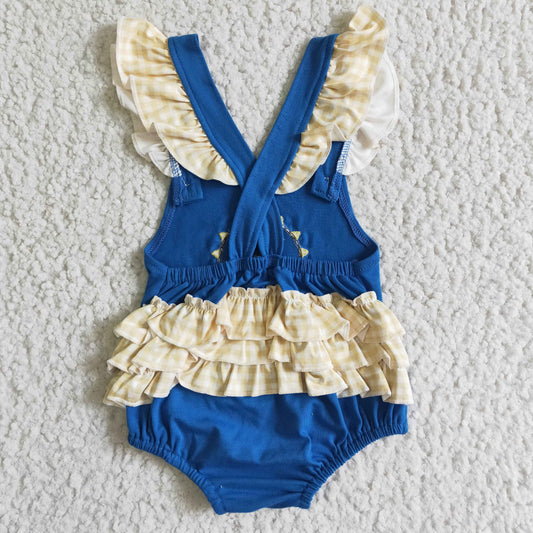 Baby girls bubble embroidery romper SR0035