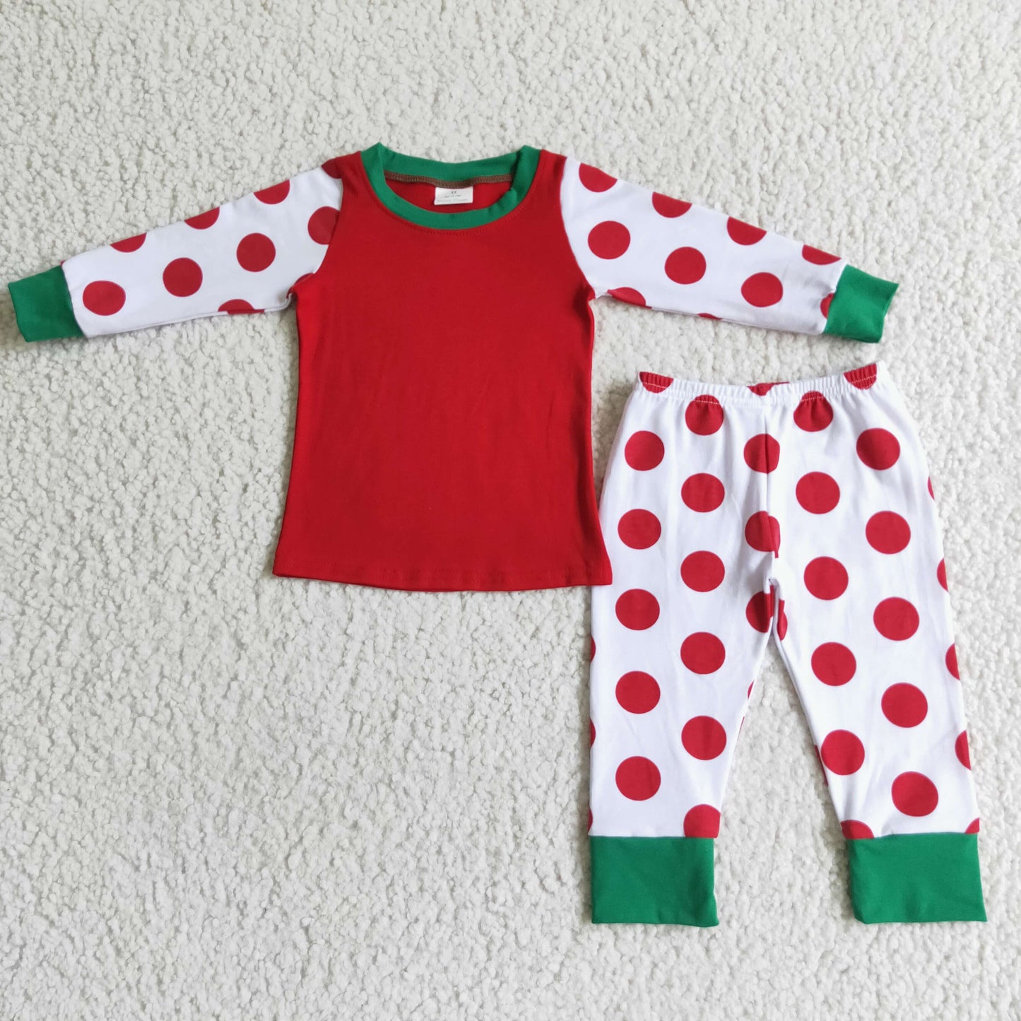 Girls long sleeved Christmas pajamas 6 A1-21-1