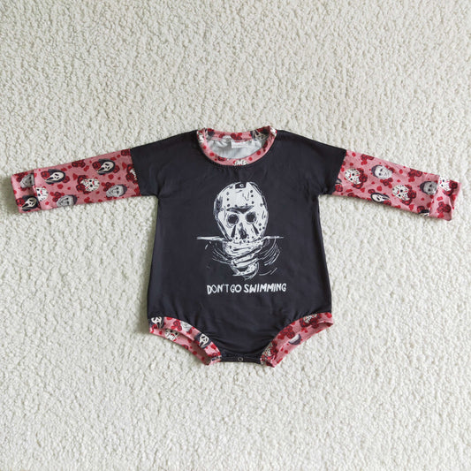 LR0124 DON'T GO SWIMMING Baby Halloween Romper