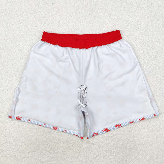 USA Shop S0464 Crab Stripes Print Pockets Man Swim Trunks
