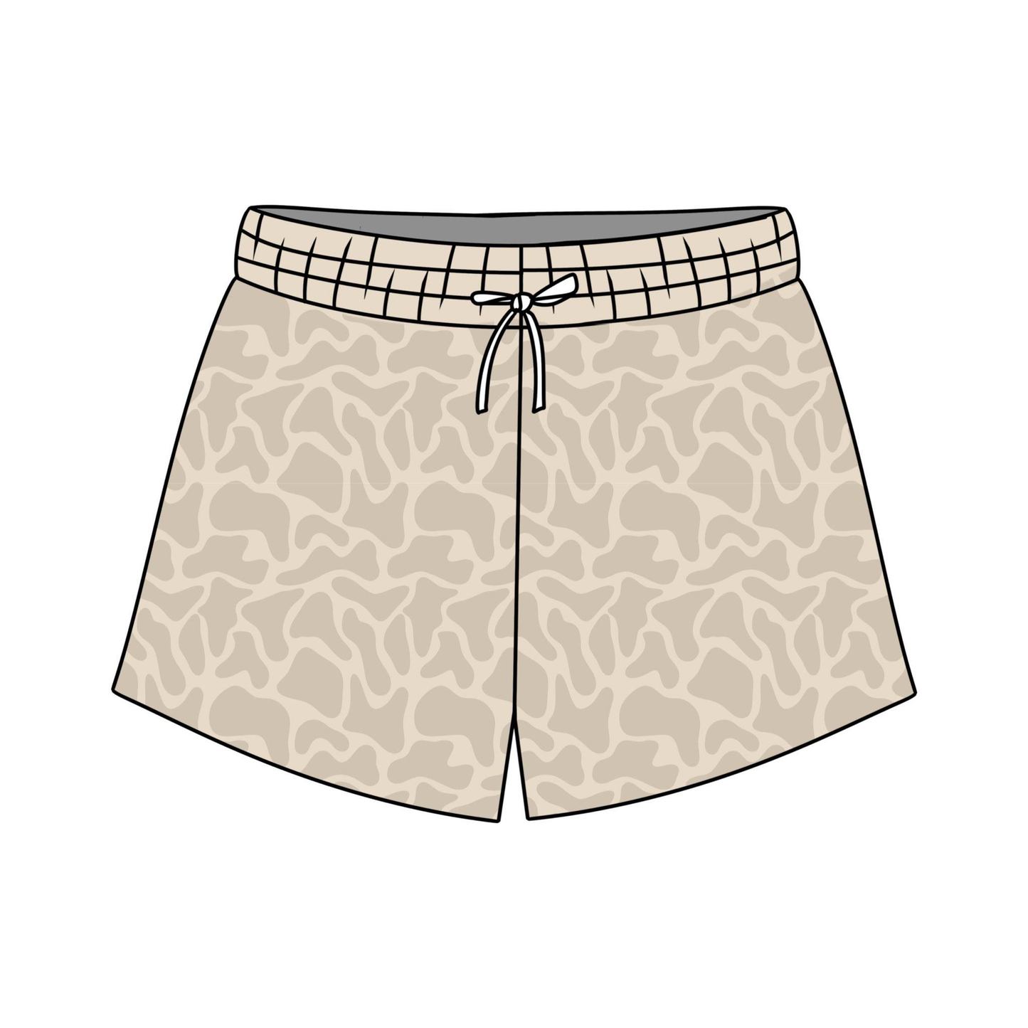 3.26 Baby Boys Khaki Leopard Swimming Trunks Bottom Preorder