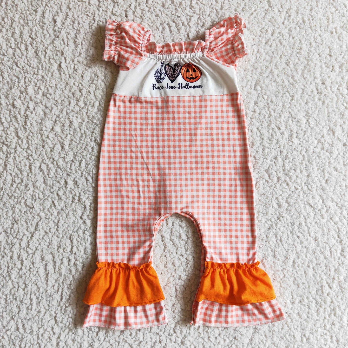 Girls short sleeve Halloween romper SR0092