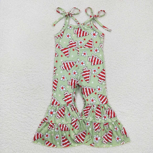 Sibling Baby Girls Strap Bell Bottom Jumpsuit