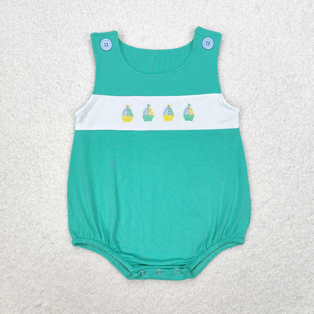 Sibling Baby Infant Boys Cute Summer Rompers
