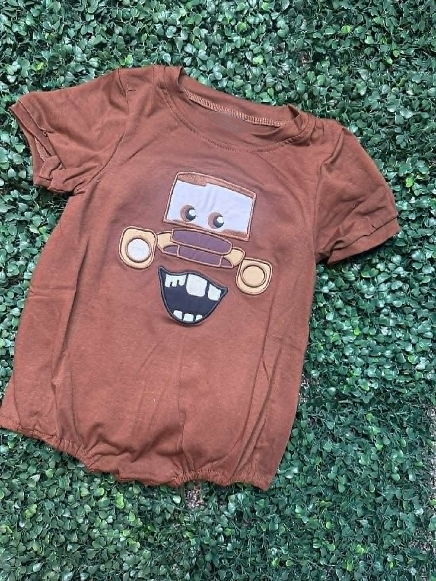 4.2 Baby Boys Cartoon Car Short Sleeve Romper Preorder