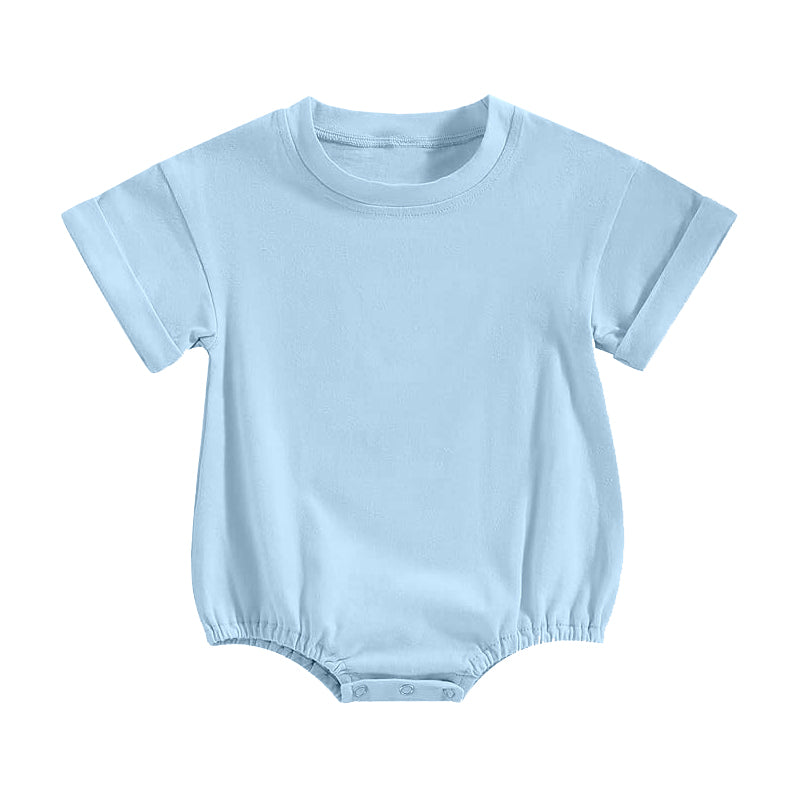 4.22 SR4228 Blue Cotton Baby Summer Romper