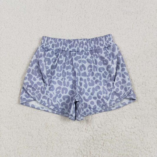 Mama and Me Colorful Leopard Sprinkles Yoga Active Shorts Bottoms