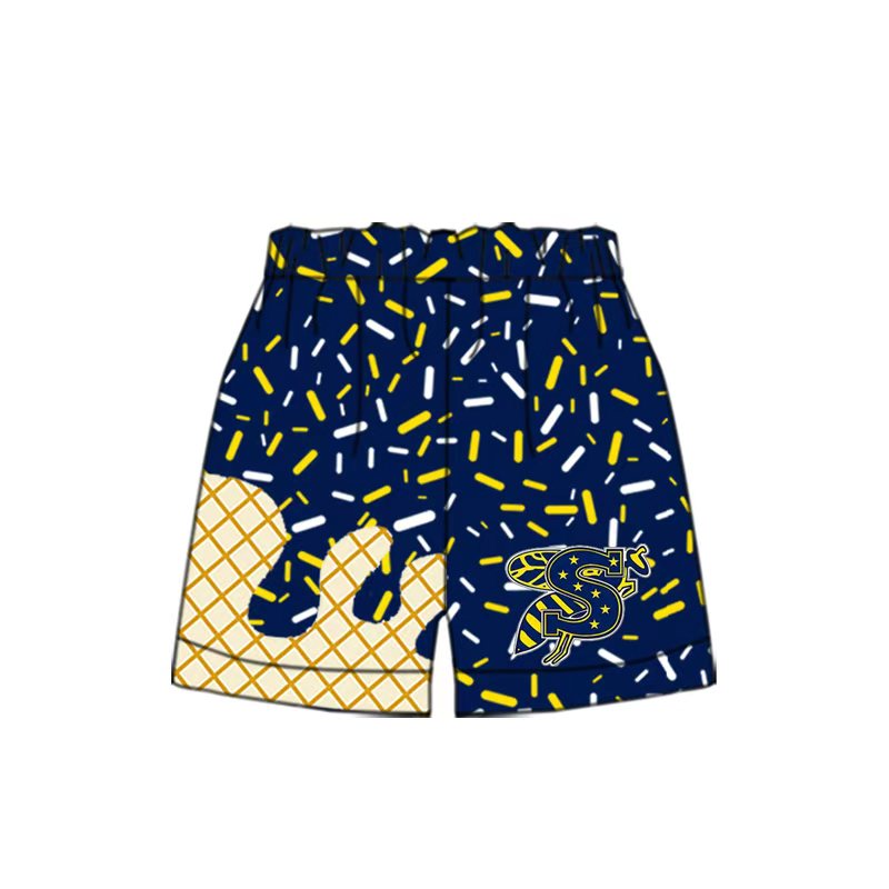 (Custom Design Preorder MOQ 5) Teams Stephenville Sprinkles Print Boys & Man Bottom Shorts