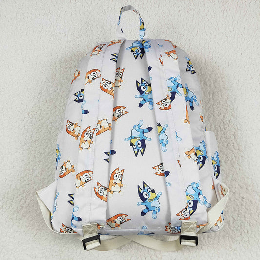 Baby Girls Dogs Khaki Zip Backpack Back Bags