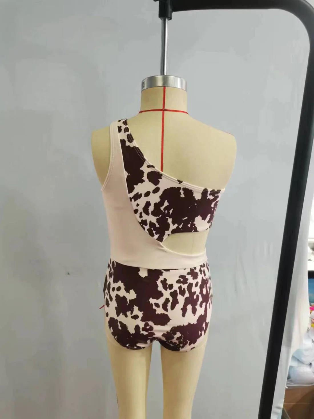Baby Girls Cow Print One Pieces Swimsuits)