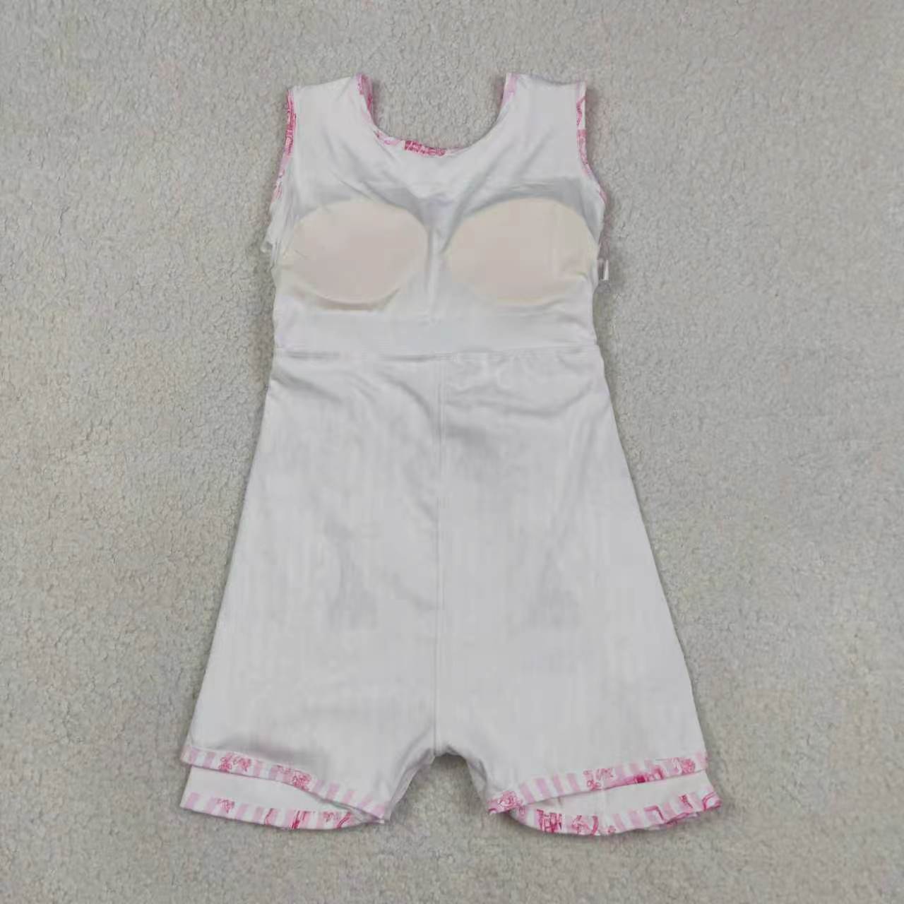 Toddler Girls Sibling Pink Castle Sleeveless Crop Top & Skort Set Summer Activewear