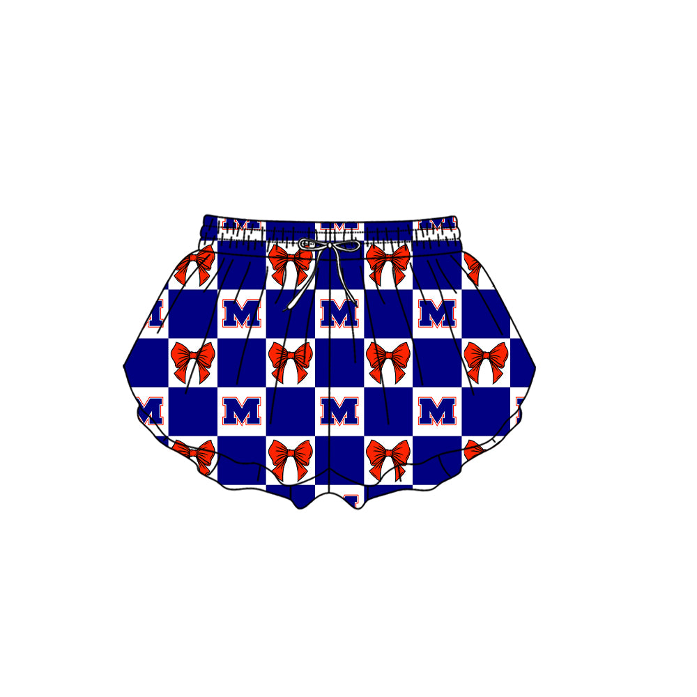 (Custom Design Preorder MOQ 5 Each Item) Teams Manvel Mavericks Blue Plaid Print Kids Clothes Sibling & Family Matching Styles