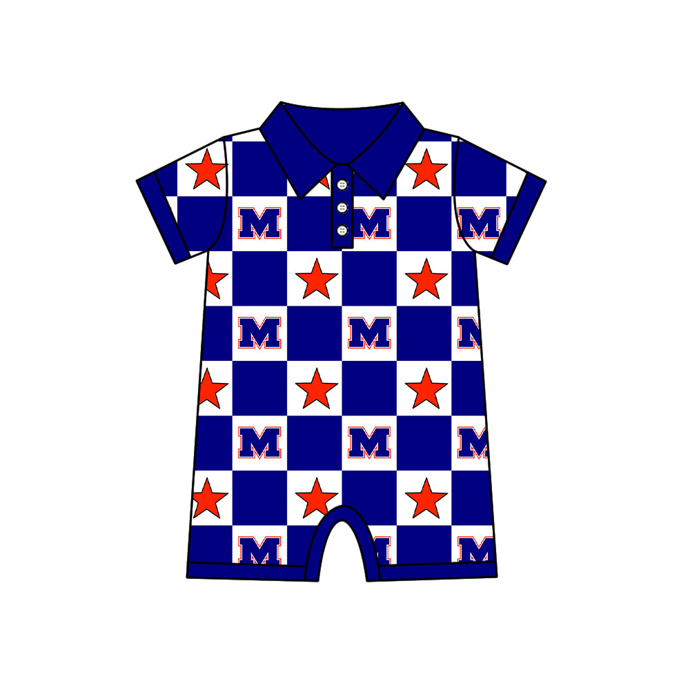 (Custom Design Preorder MOQ 5 Each Item) Teams Manvel Mavericks Blue Plaid Print Kids Clothes Sibling & Family Matching Styles