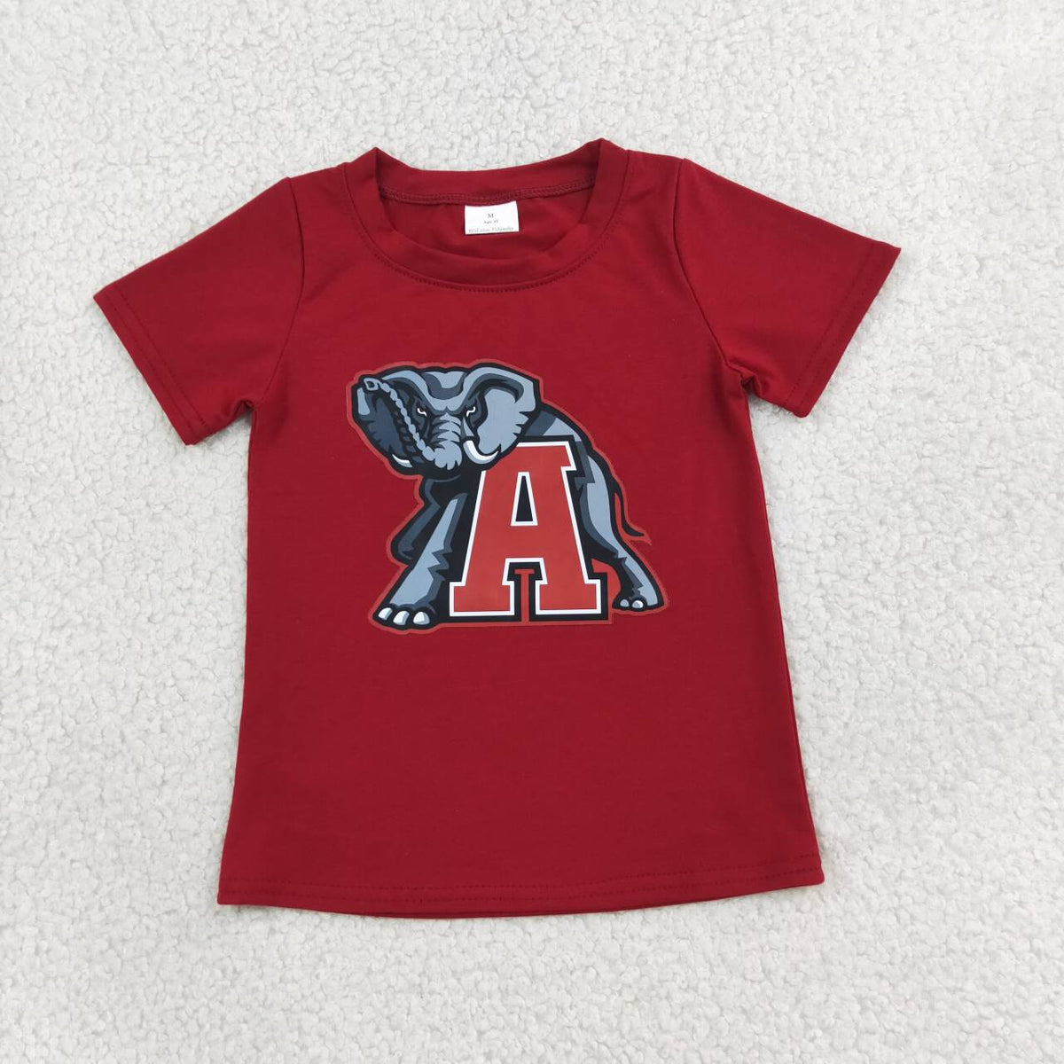 Kids Boys Alabama Short Sleeve Red  T-shirt Top