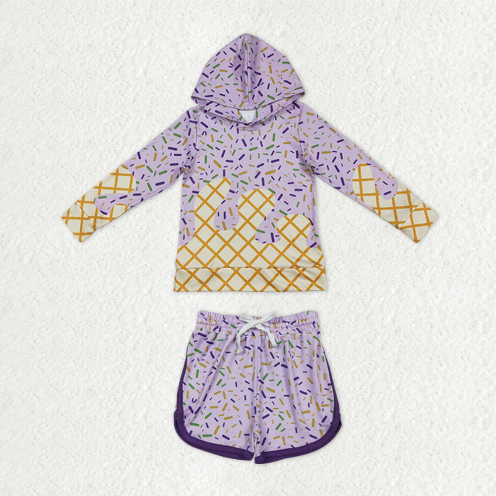Sibling Baby Kids Mardigras Sprinkles Drip Hoodies Skirt Shorts Team Clothes Sets