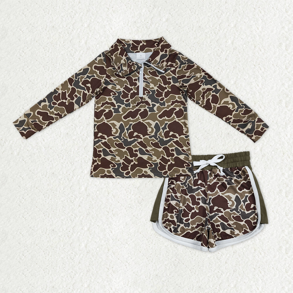 Sibling Family Mama and Kids Southern Dark Khaki Camo Clothings