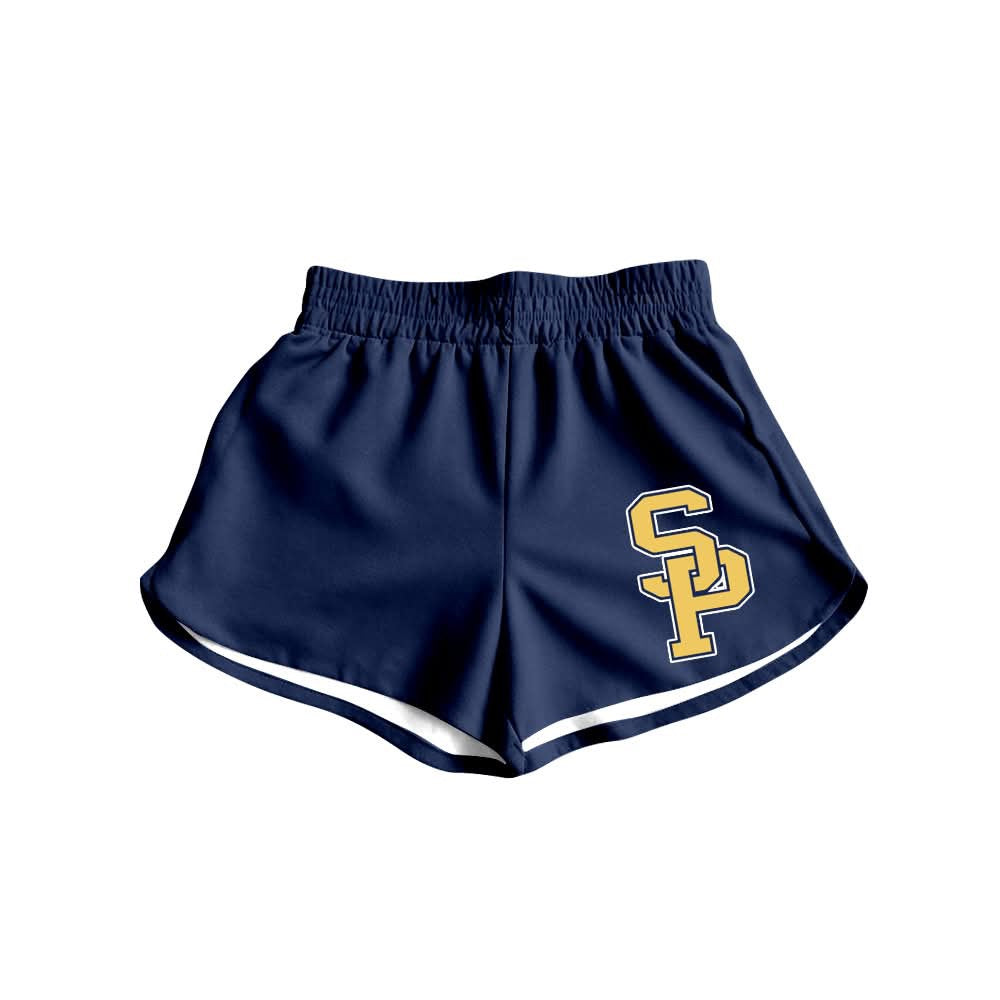 (Custom Design Preorder MOQ 5)  Girls & Women SP Sports Navy Bottom Shorts