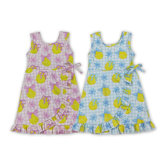 Sibling Baby Girls Lemon Sleeveless Active Dress