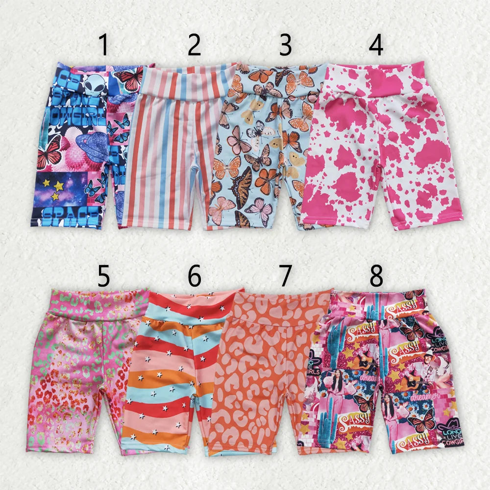 Sibling Kids Girls Floral Butterfly Summer Shorts