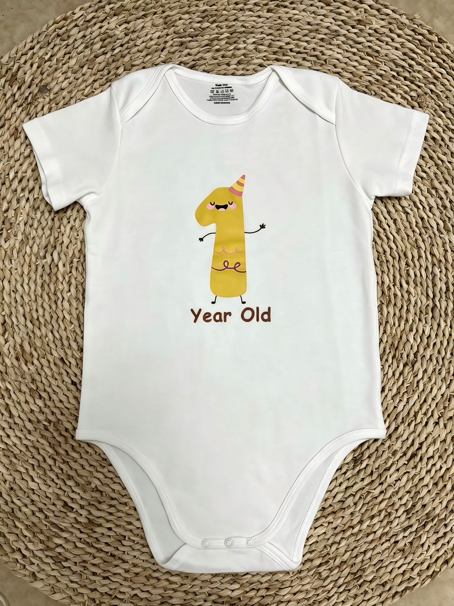 USA Shop 1-12 Month Vinyl White Cotton Baby Summer Romper