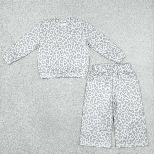 Sibling Toddler Girls Mock Neck Long Sleeve Top Wide Leg Pants Outfit
